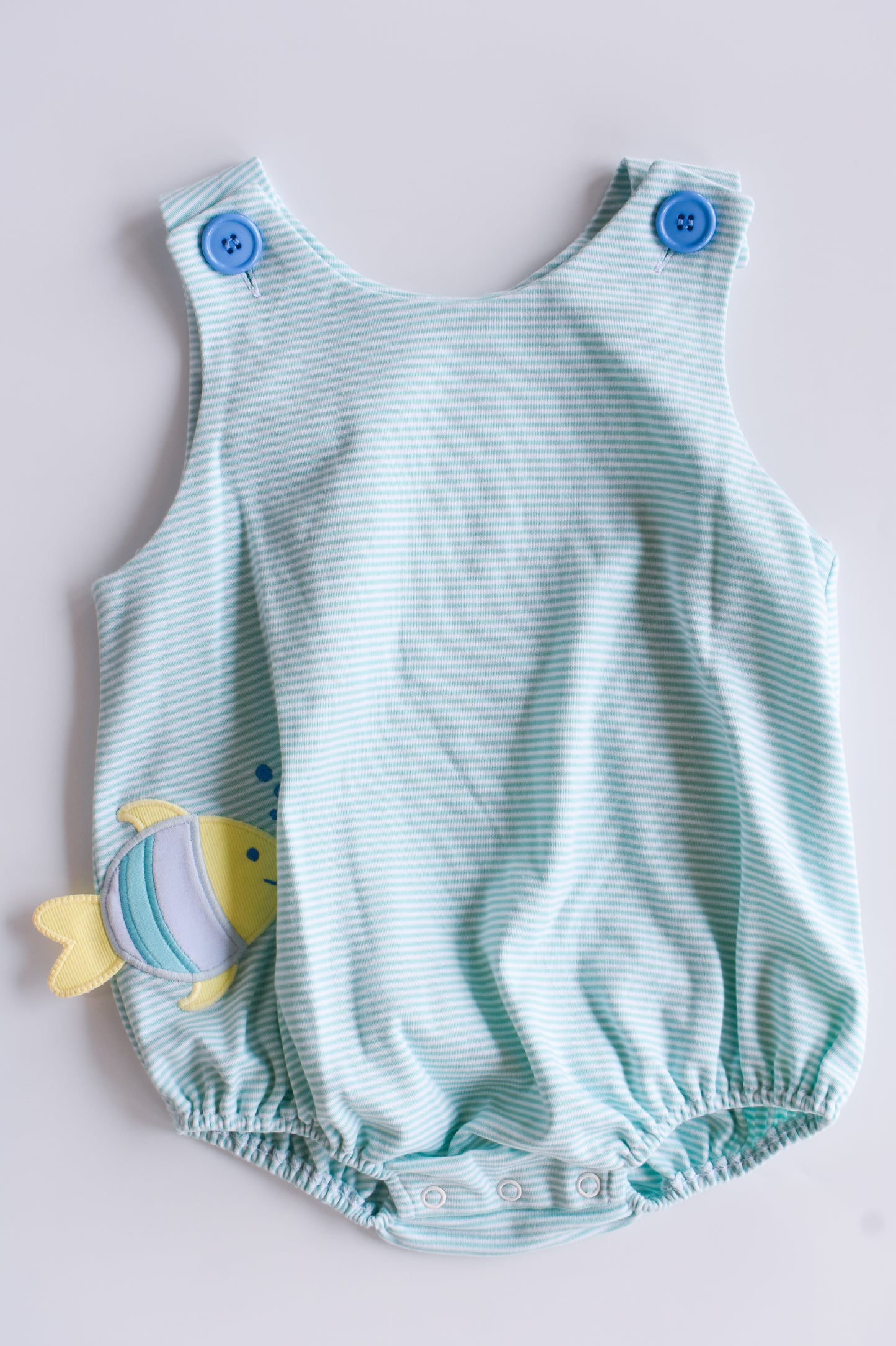 Fishy Bitty Knit Christopher Sunsuit