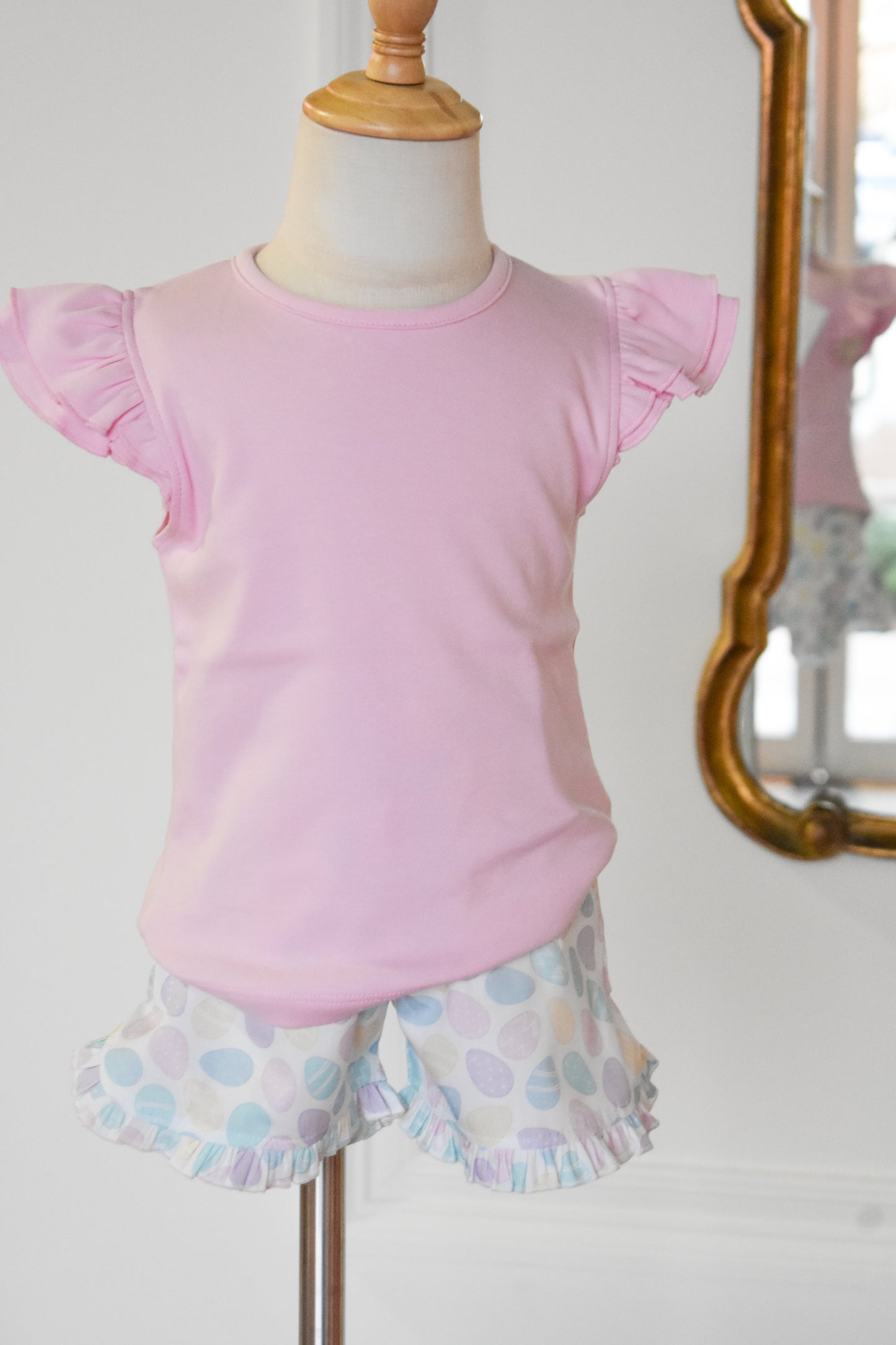 Egg Hunt Ruffled Short Set