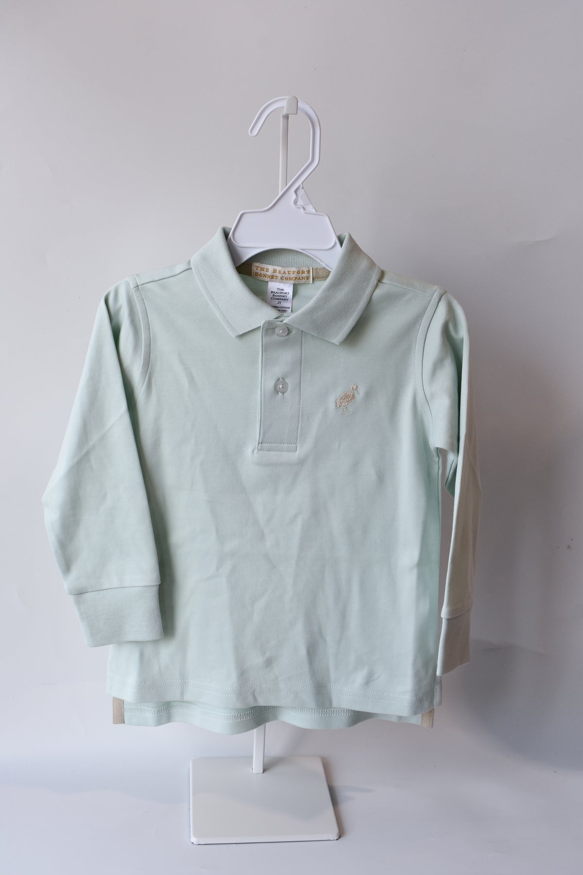 Prim and Proper Polo LS-Old Greenwich Green