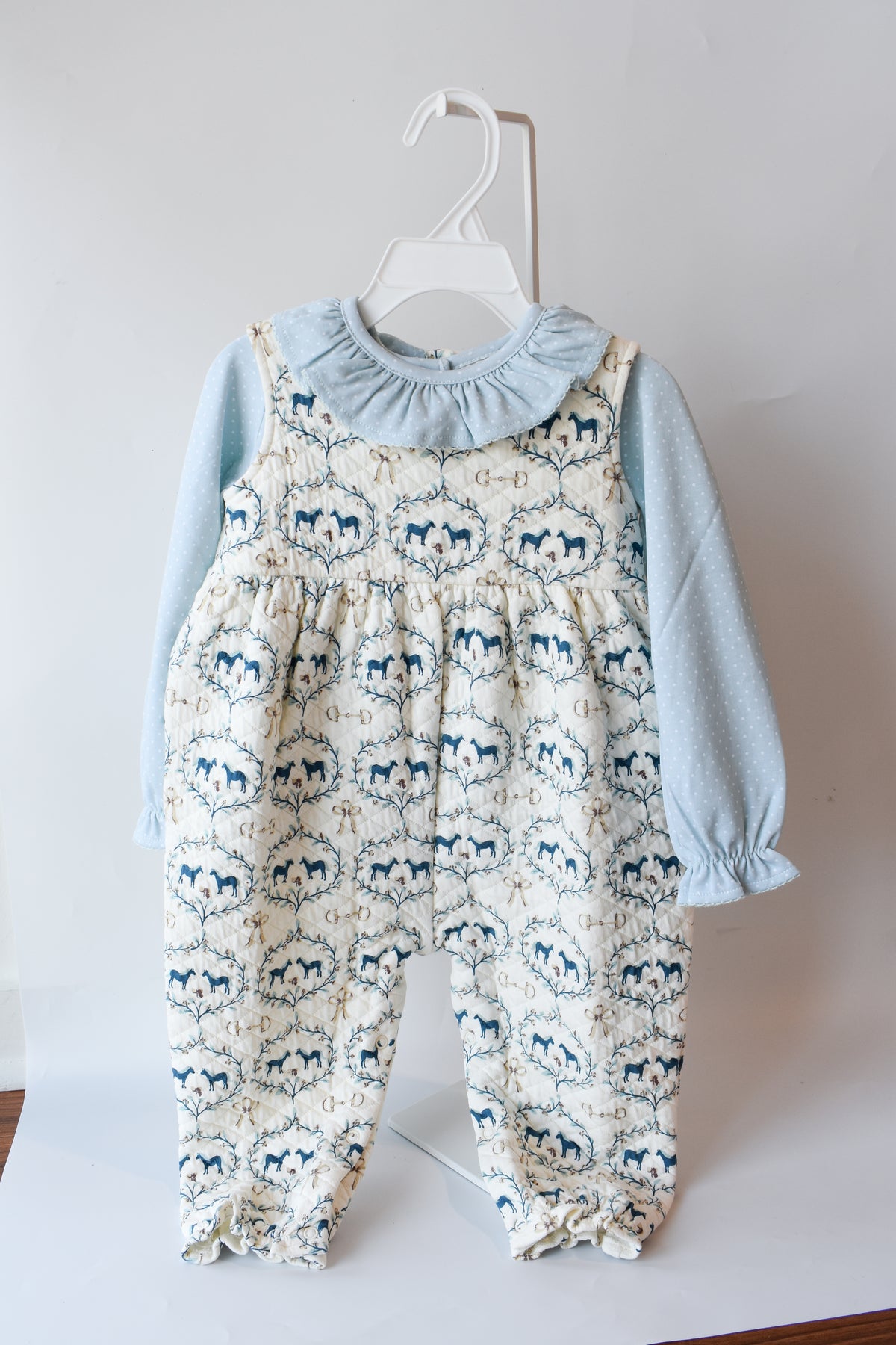 Sleeveless Quilted Rebecca Romper-Horse Bits and Bows