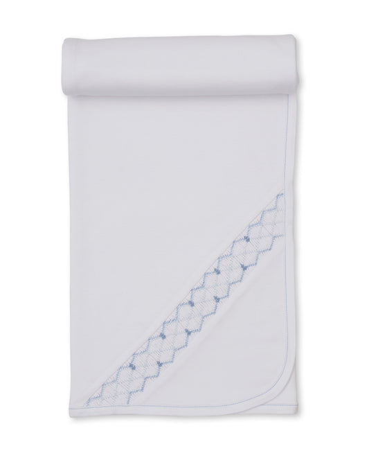 Summer Anchors Hand Smocked Blanket
