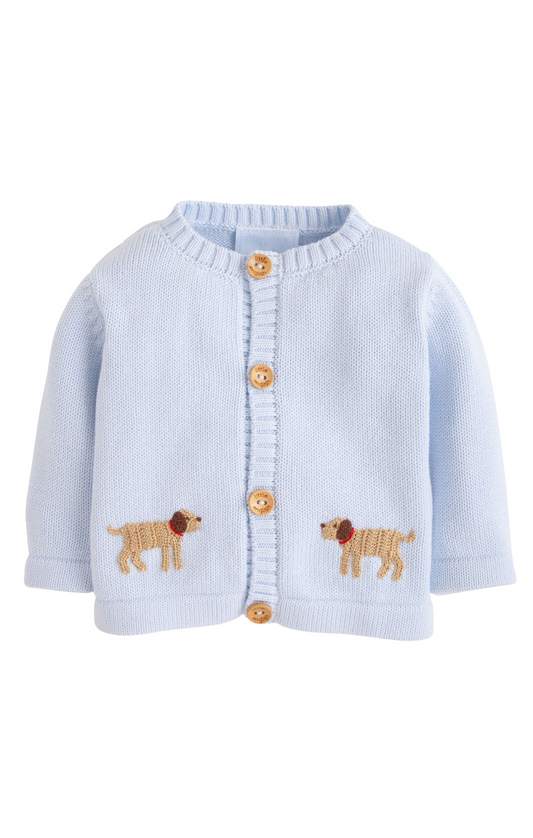 Crochet Cardigan-Blue Lab