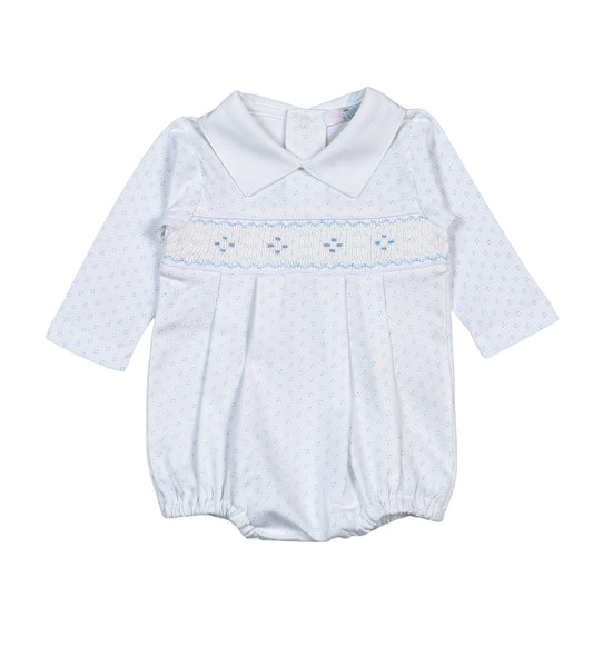 Blue Skies Smocked Bubble