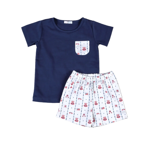 Celebrate Blue Short Set