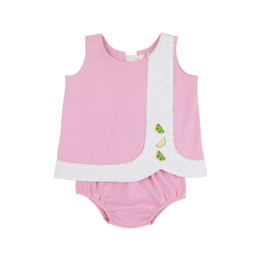 Tilly Snap Set-Pier Party Pink/Citrus Style Knit