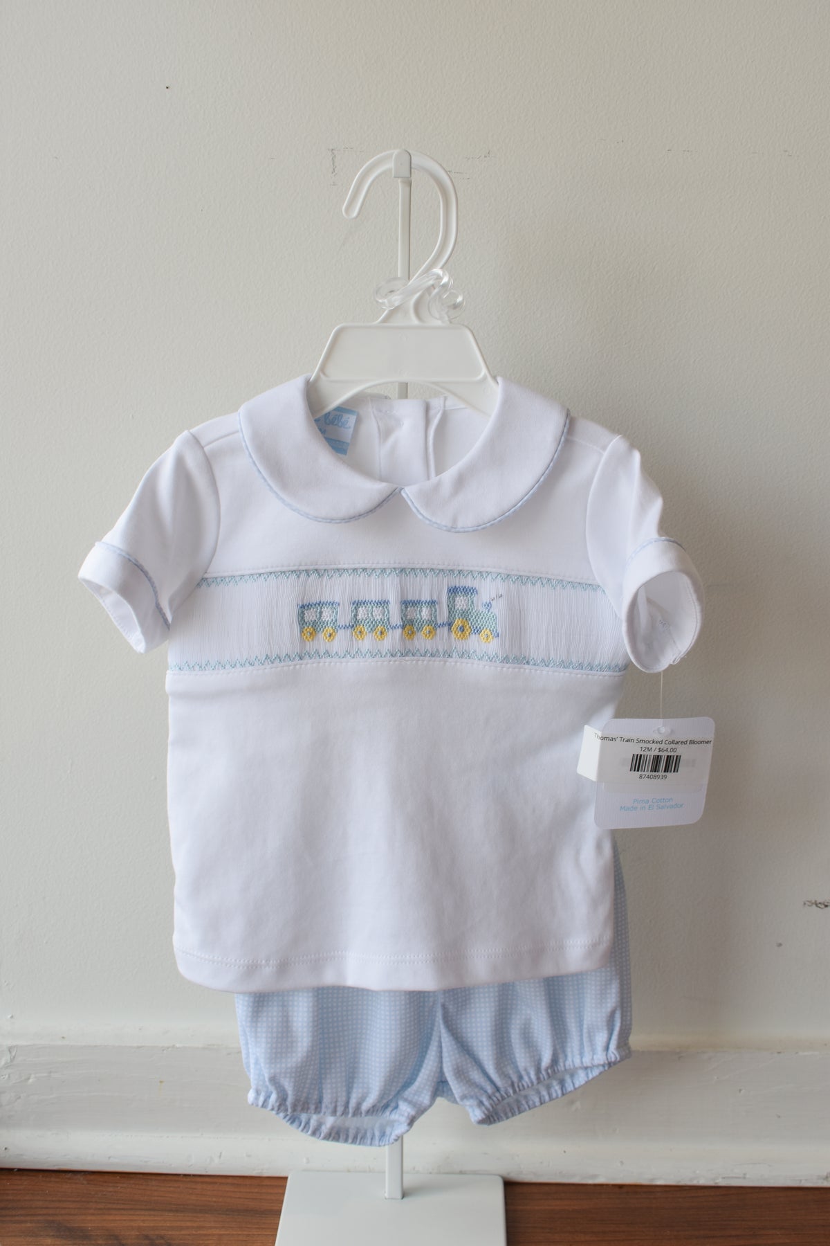 Thomas’ Train Smocked Collared Bloomer Set