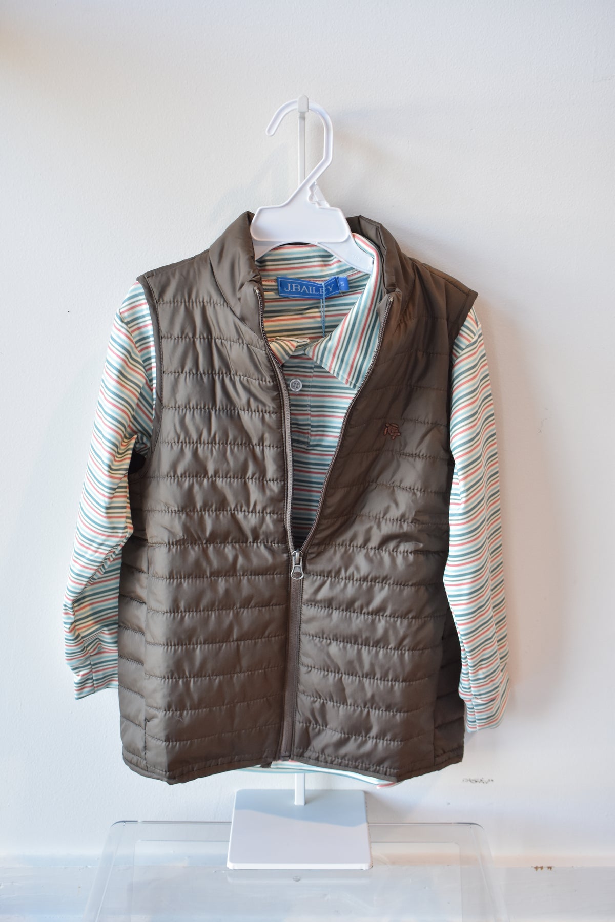 Quilted Performance Vest-Chestnut