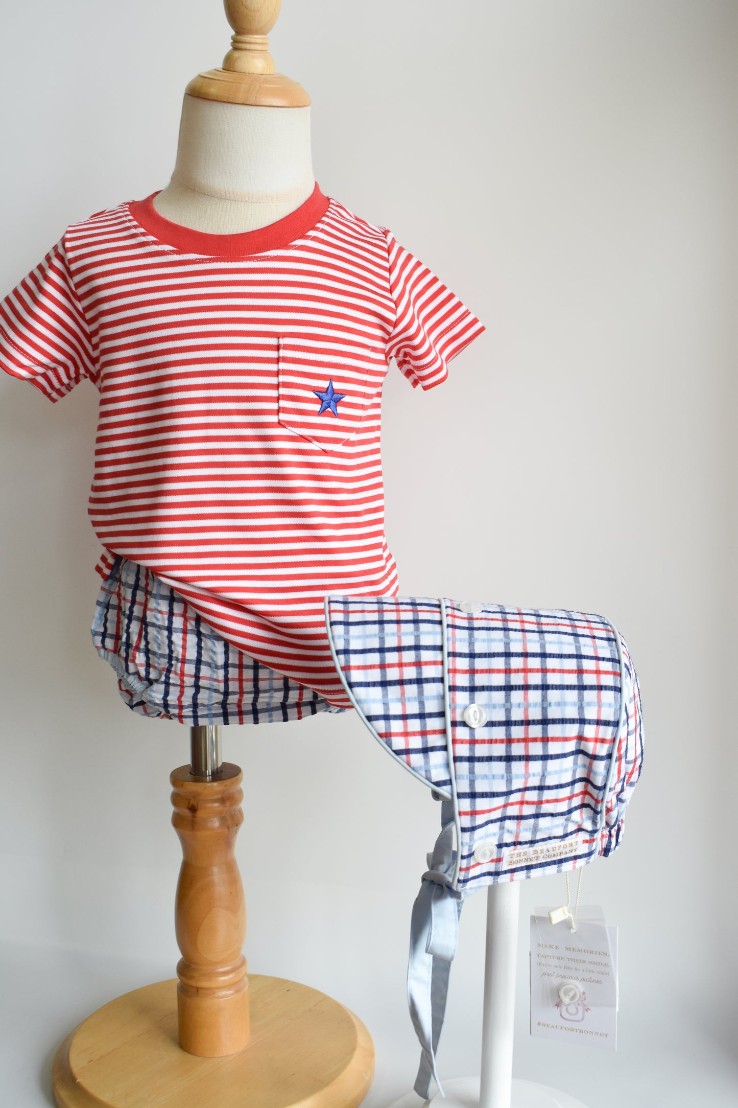 Carter Crewneck-Richmond Red Striped/Royal Star