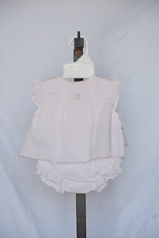 Rosaleigh's Rose Embroidered Diaper Set