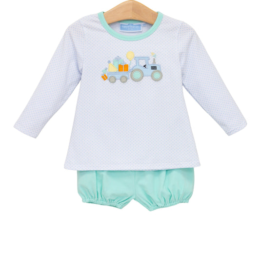 Birthday Boy Knit Bloomer Set