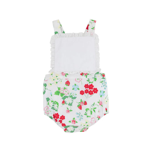 Sally Sunsuit-Berry Sweet Broadcloth