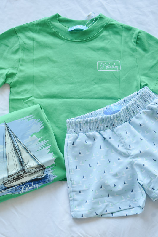 Pull On Performance Short-Sailboats