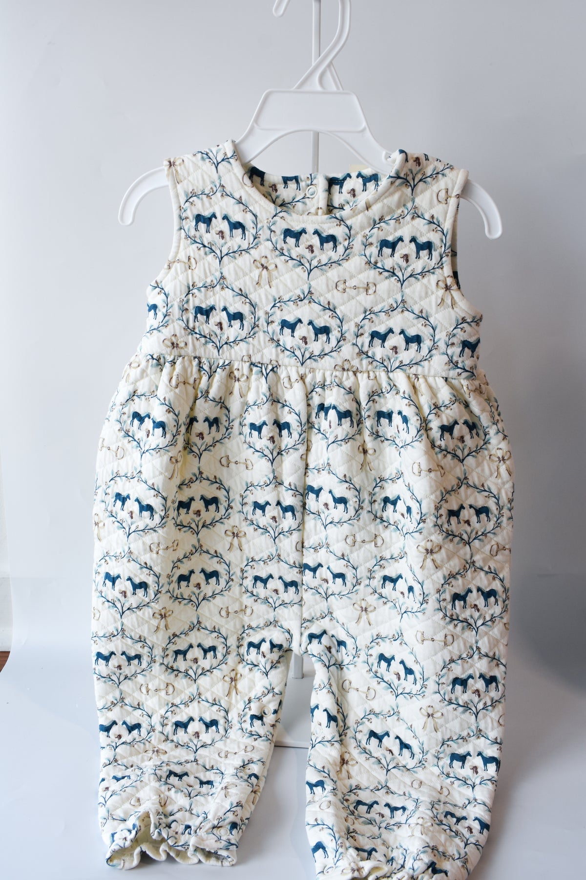 Sleeveless Quilted Rebecca Romper-Horse Bits and Bows