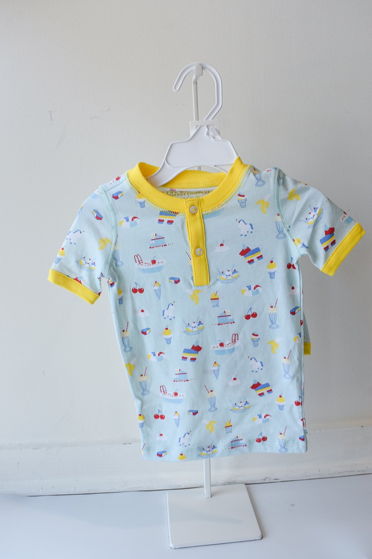 Payton Pajama Short Set-Blueberry Blue Ice Cream Daydream