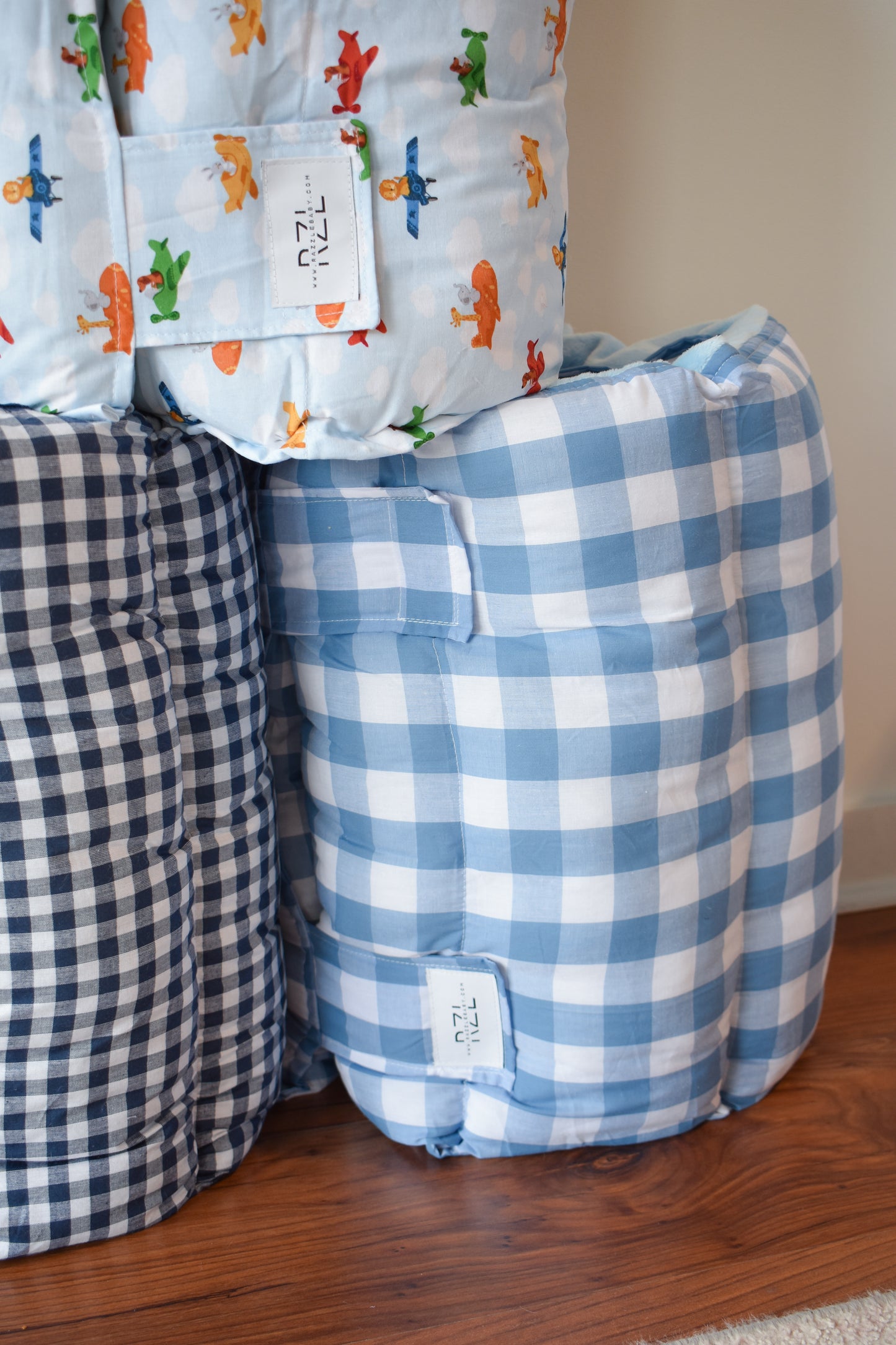 Razzle Baby Nap Mat-Blue Gingham