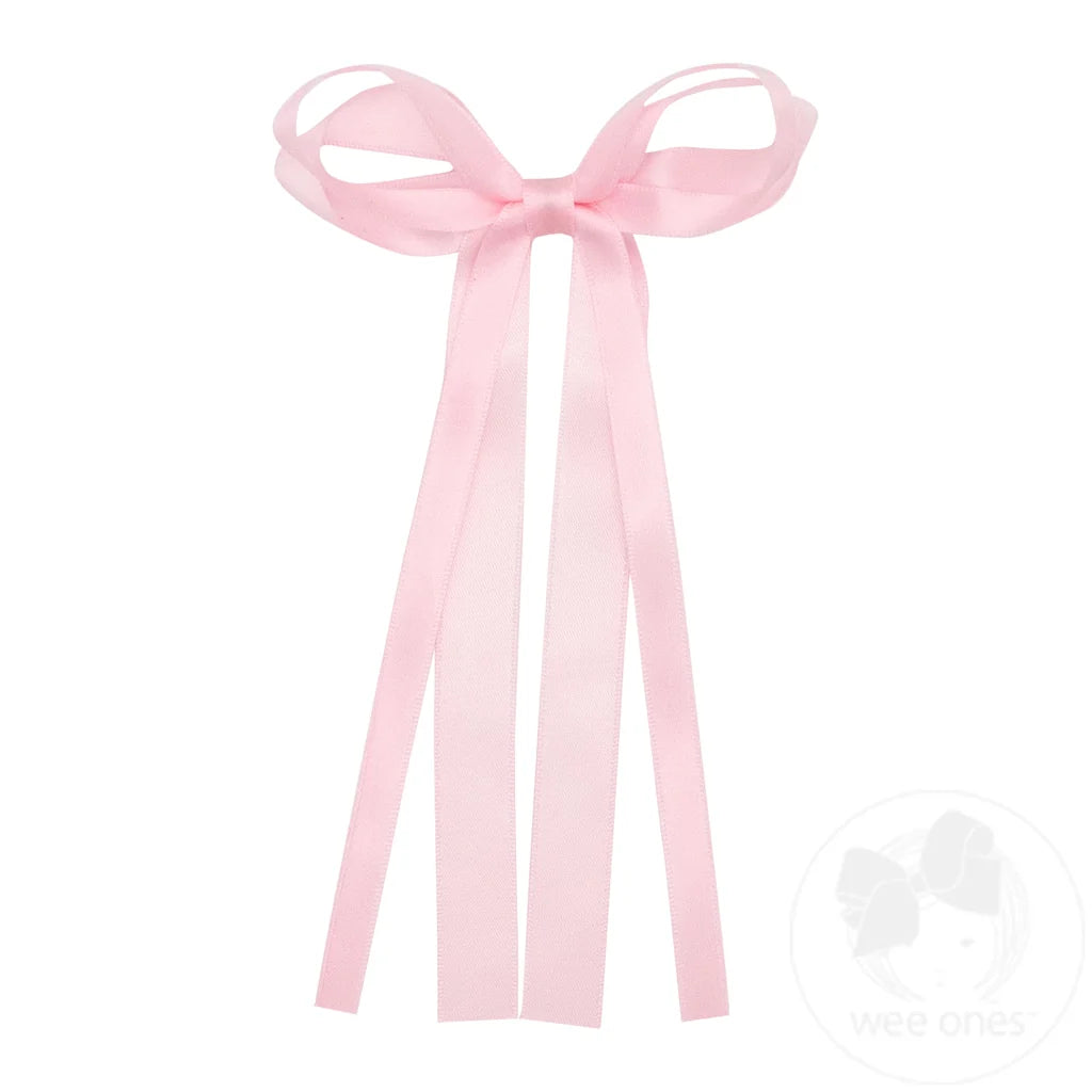 Mini Double Satin Streamer Bow
