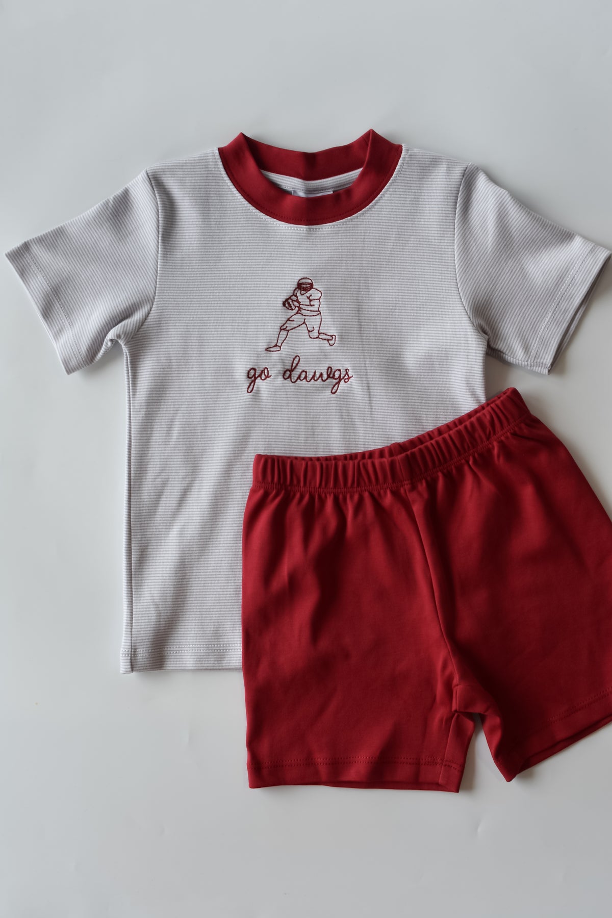 Go Dawgs Football Player Short Set