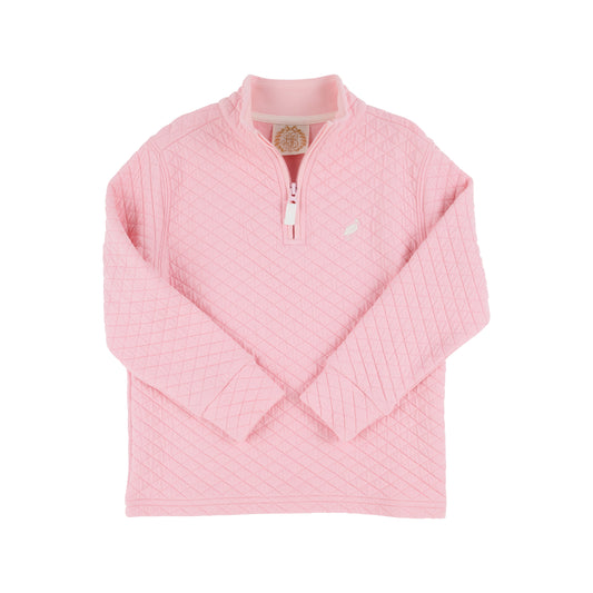 Center Collar Half Zip-Sandpearl Pink