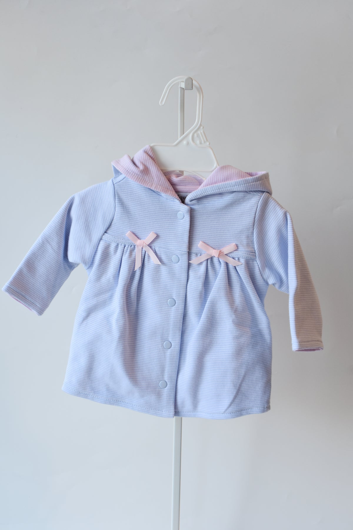Blue Mini Stripe Bow Jacket