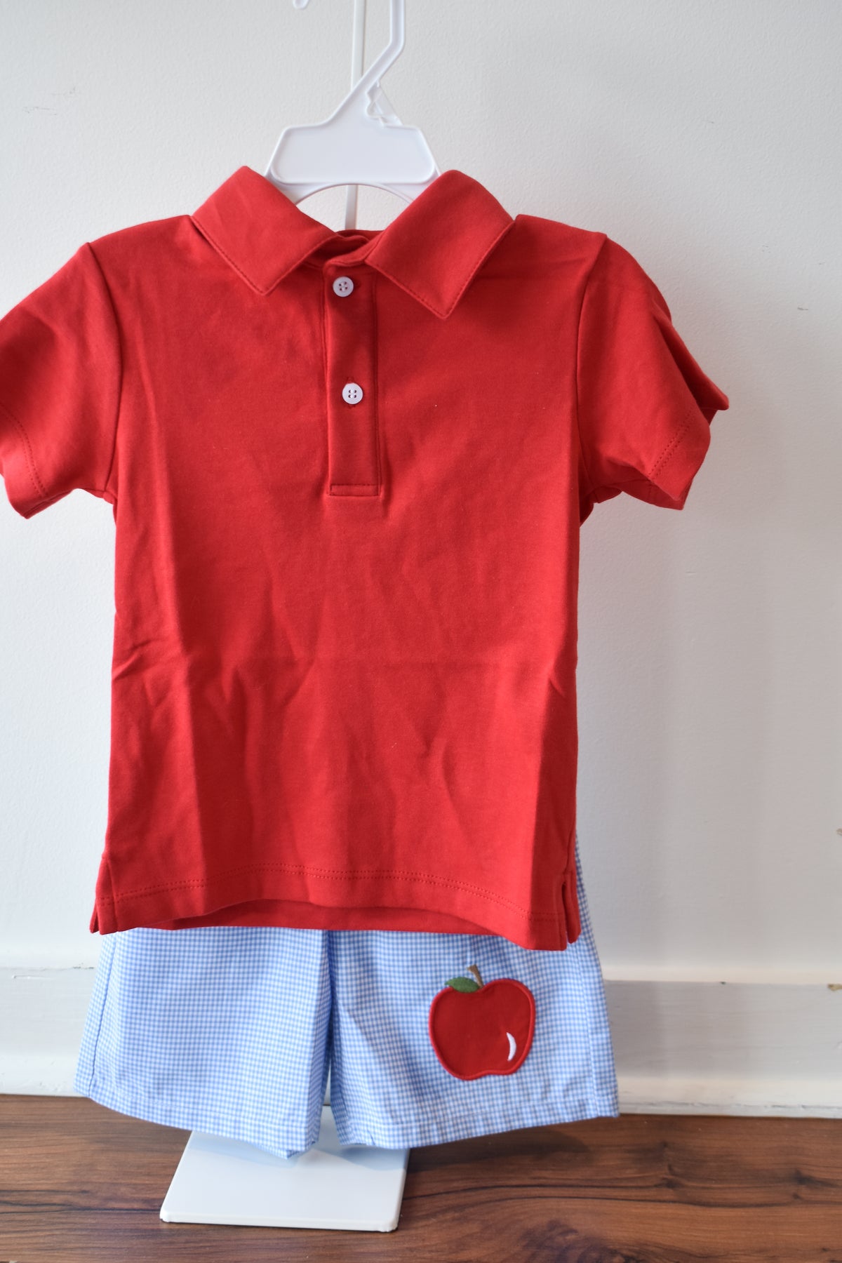 Basic Short Sleeve Polo-Red