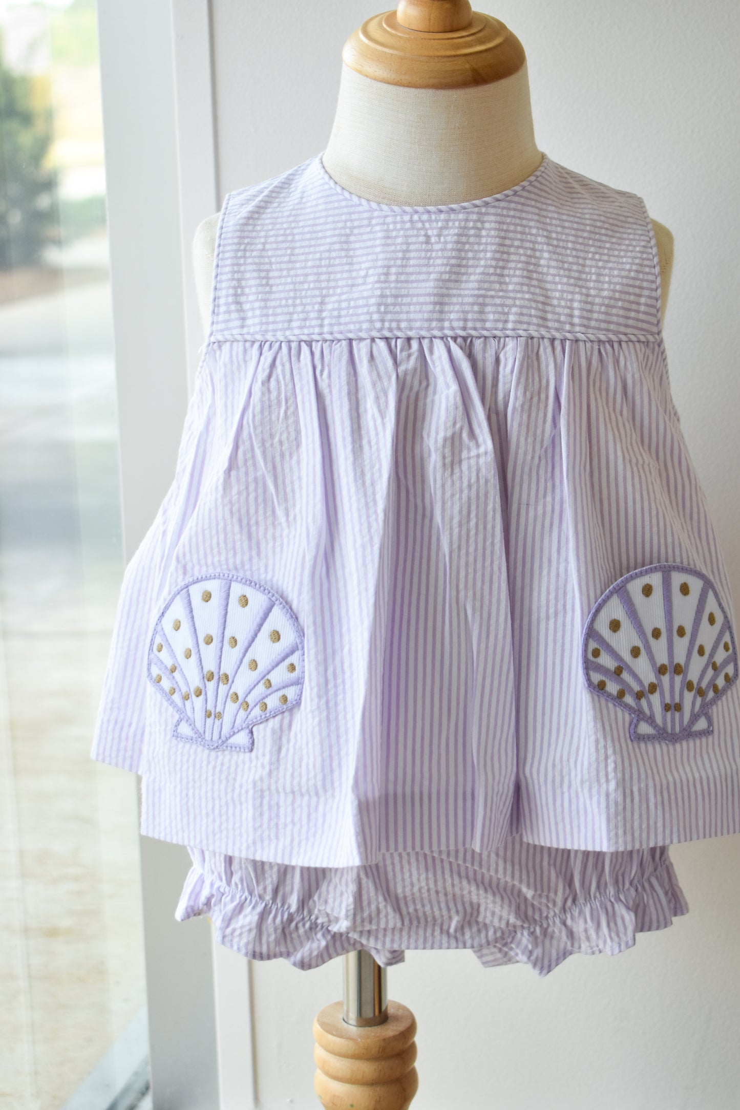Applique Pocket Diaper Set-Seashells
