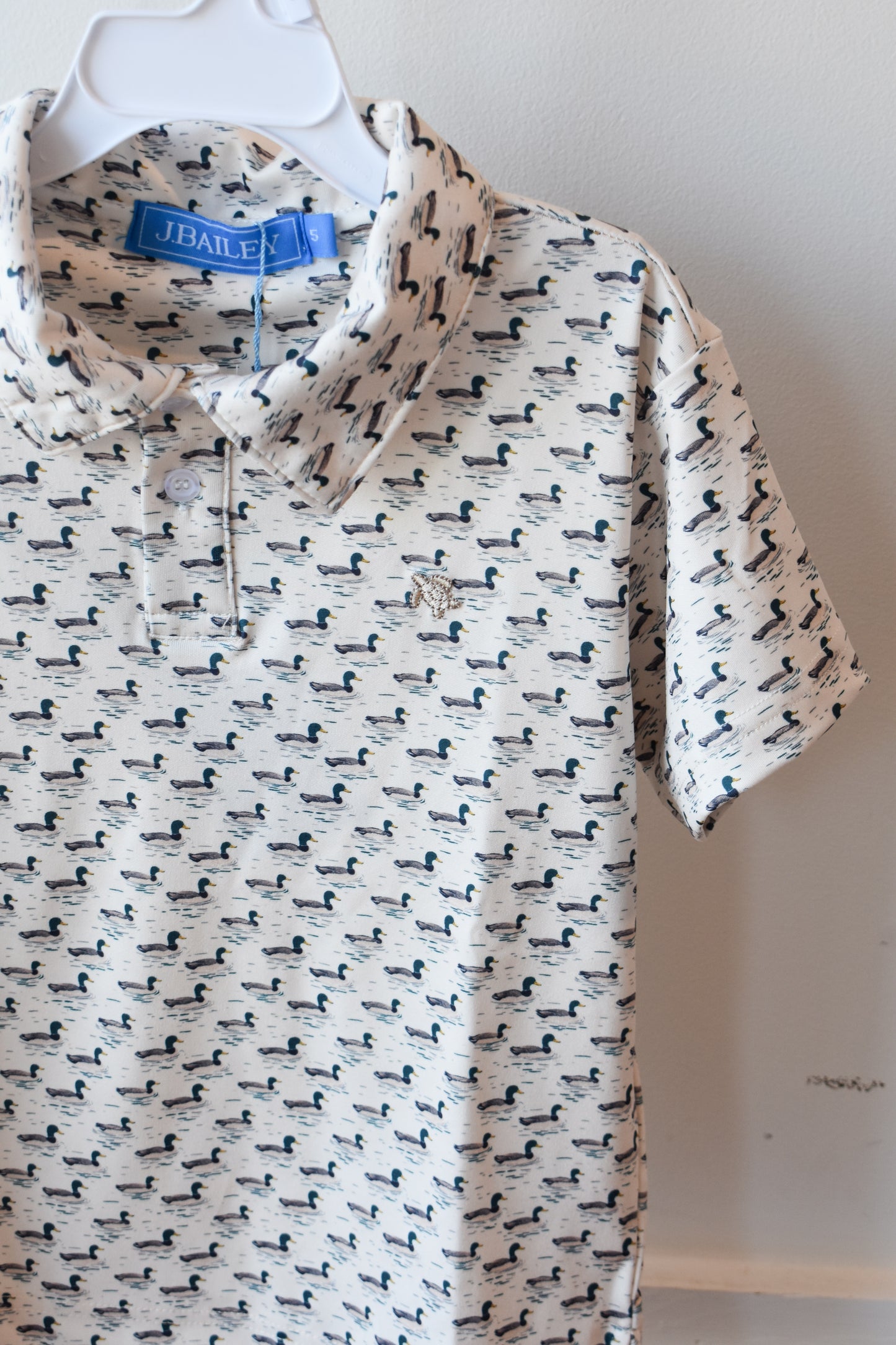 Short Sleeve Performance Polo-Mallard Print