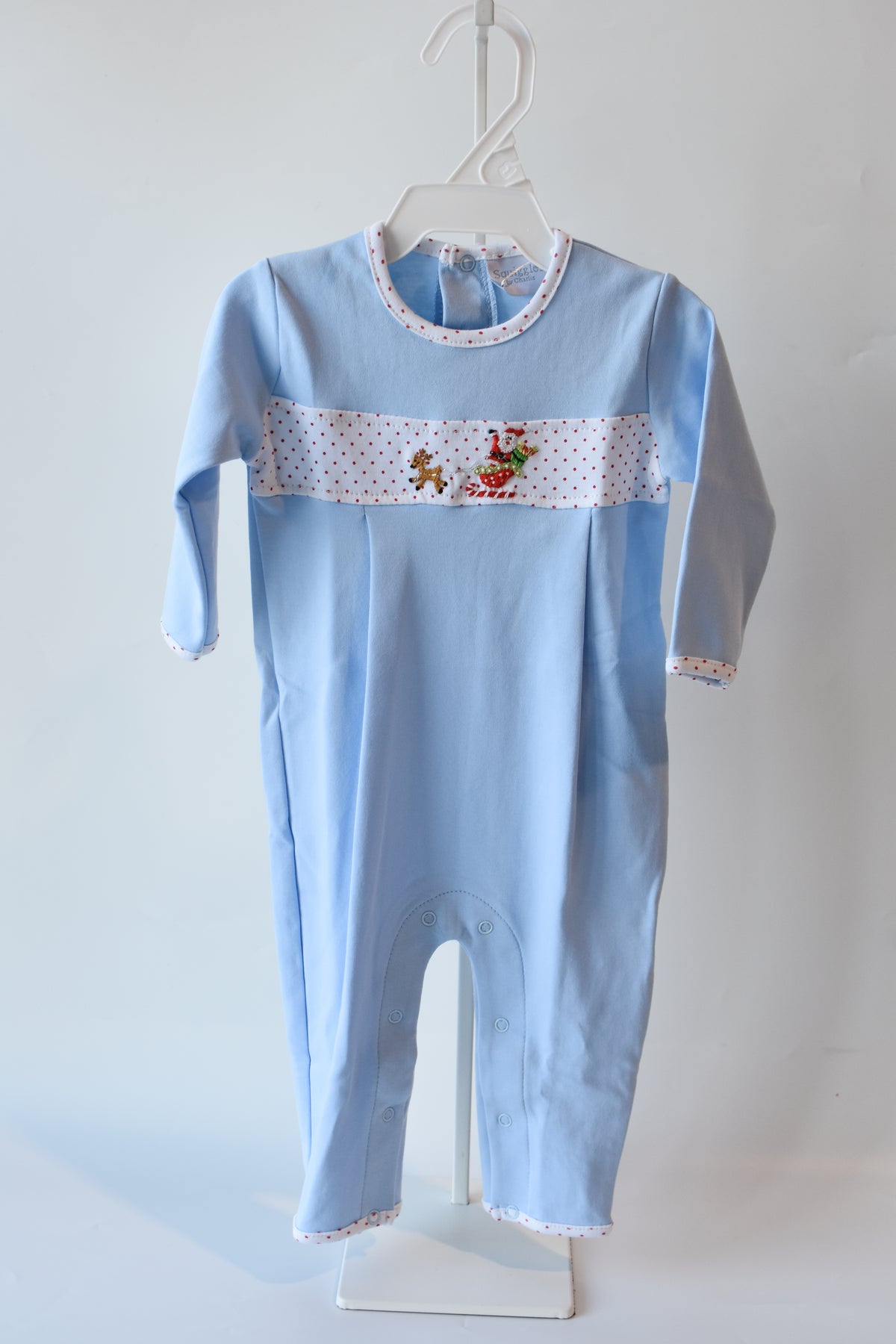 Santa in the Sky Long Romper