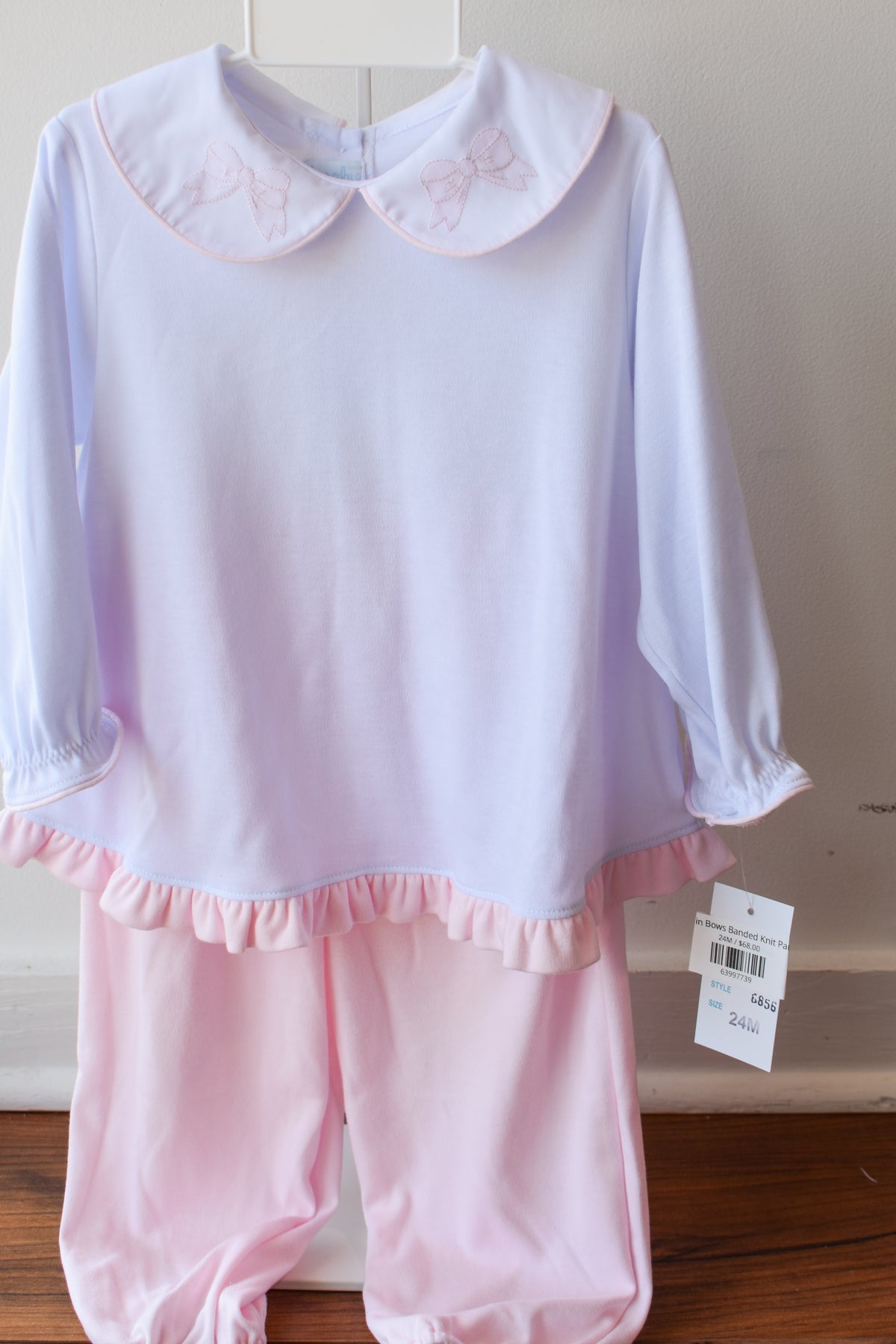 Pretty in Bows Banded Knit Pant Set