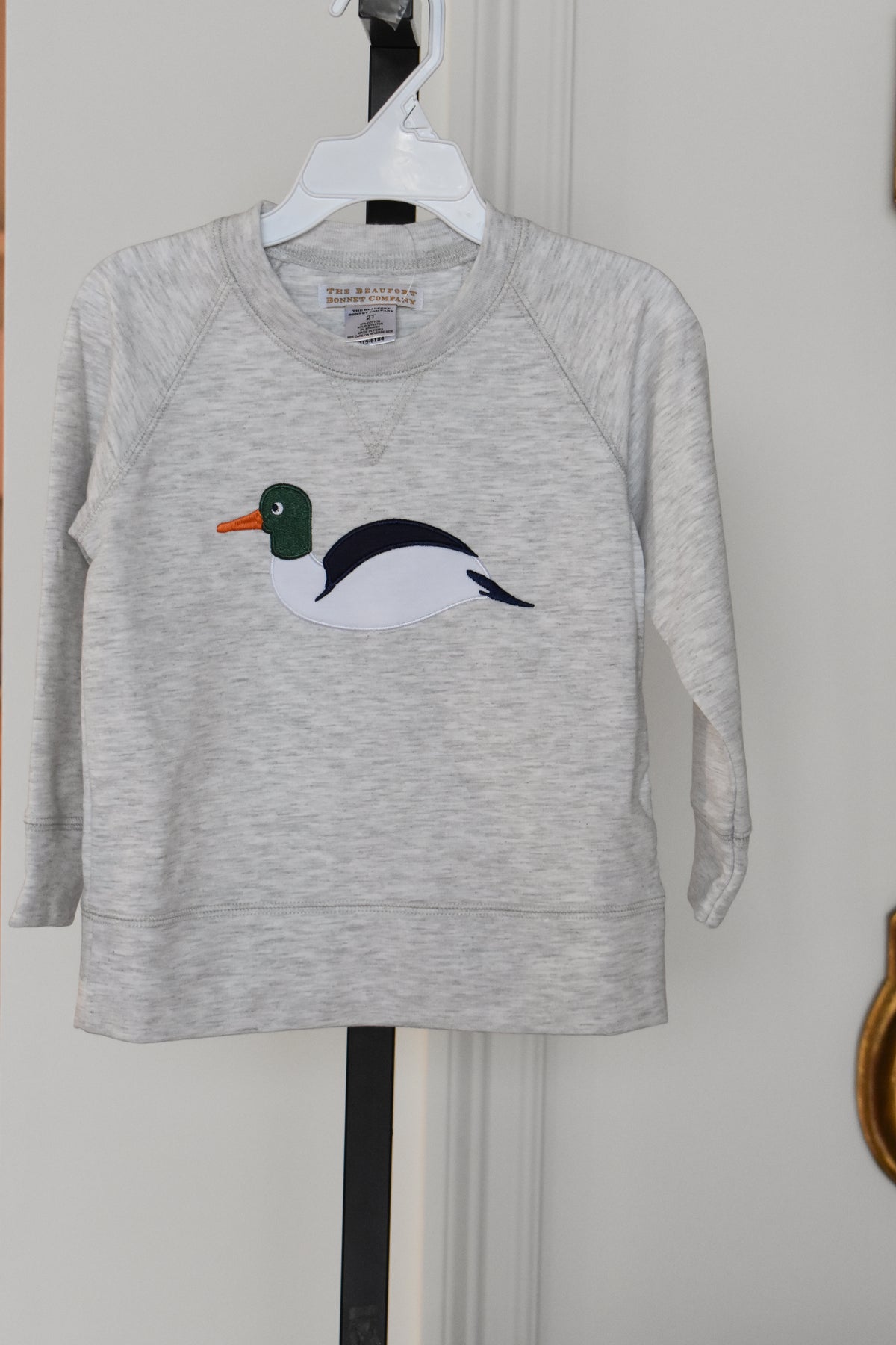 Cassidy Comfy Crewneck-Heathered Grey/Duck