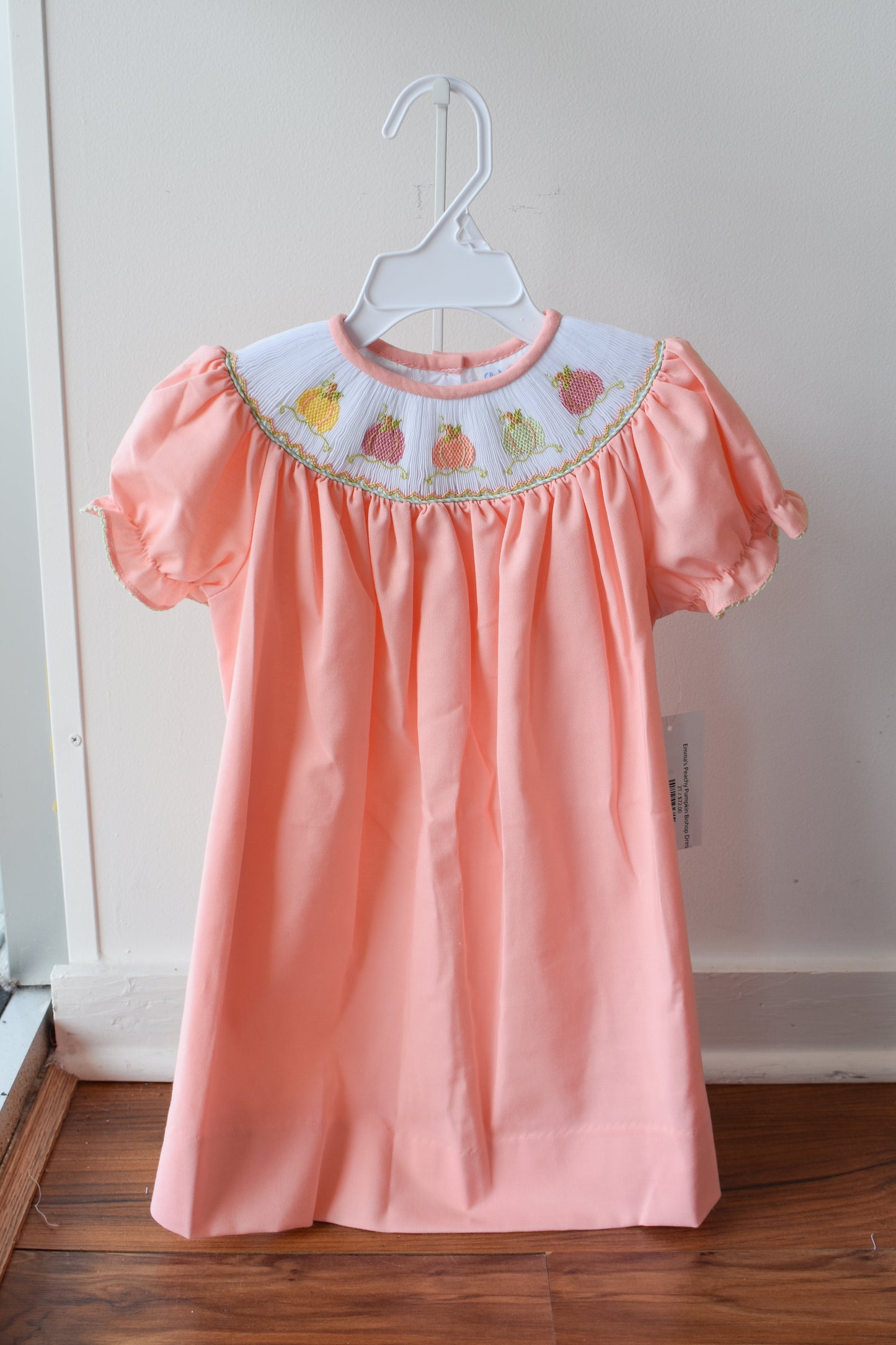 Emma’s Peachy Pumpkin Bishop Dress