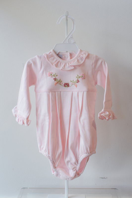 Pretty in Pink Long Sleeve Flower Bubble