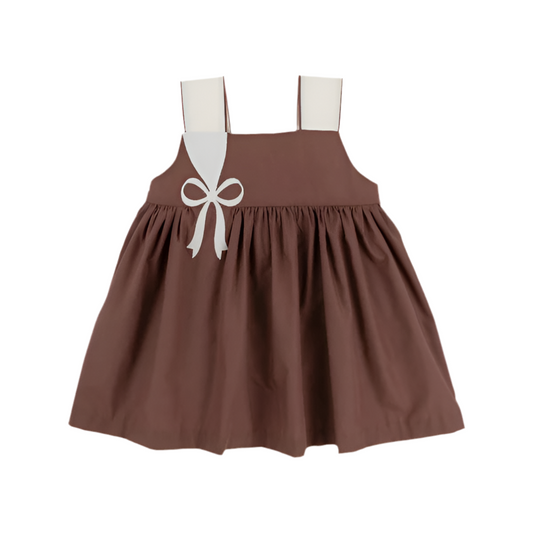 Demi Dress-Gray Bay Brown