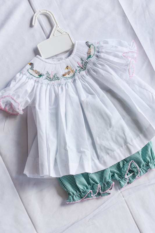 Pondside Play Smocked Bloomer Set
