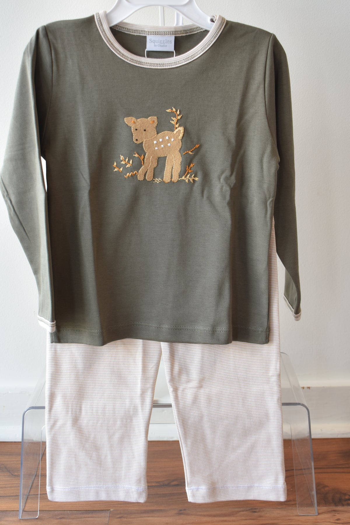 Fawning Around Green Pant Set