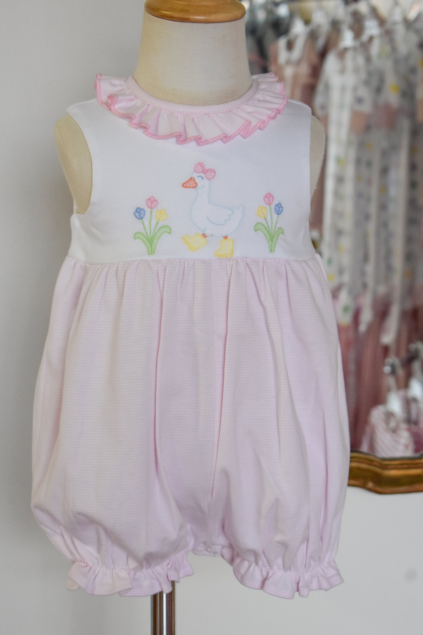 Goose N Boots-Girl's Ruffled Romper