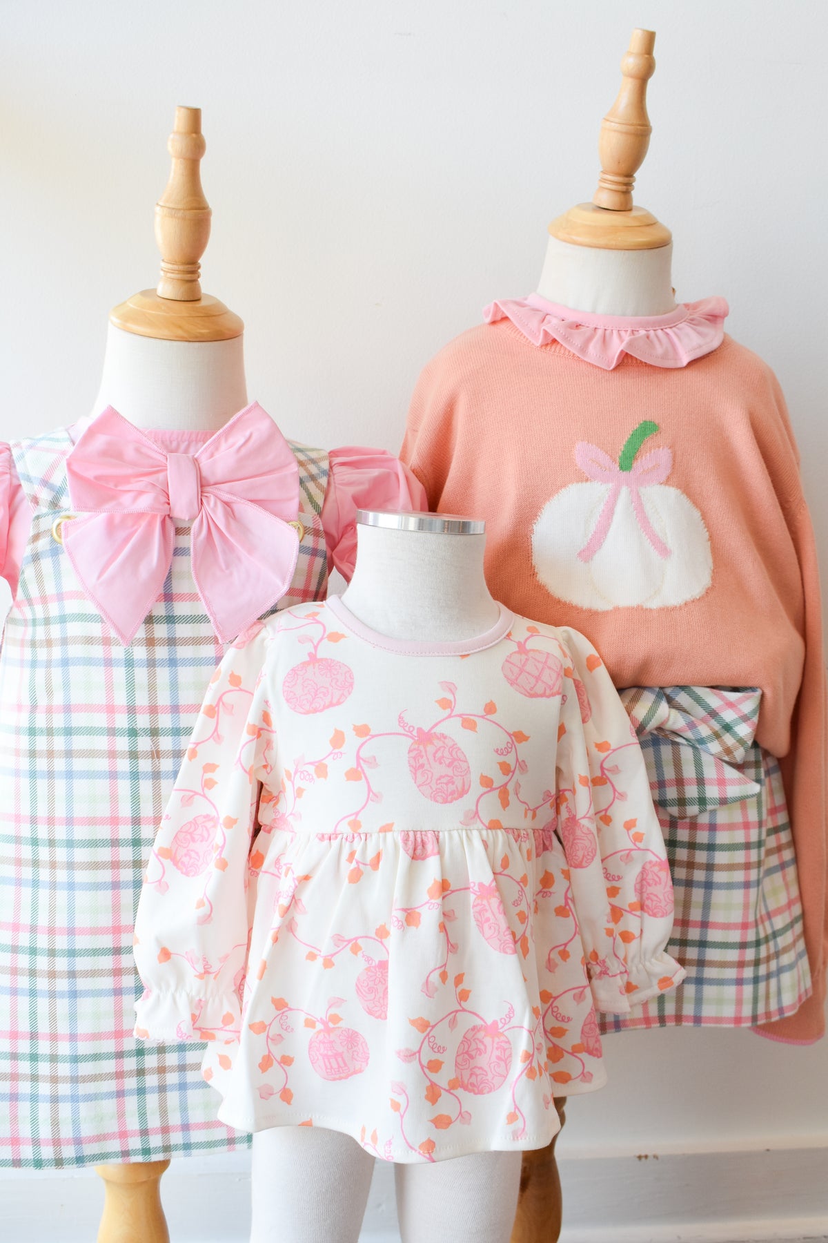 Pleated Ginny Jumper-Manalapan Plaid