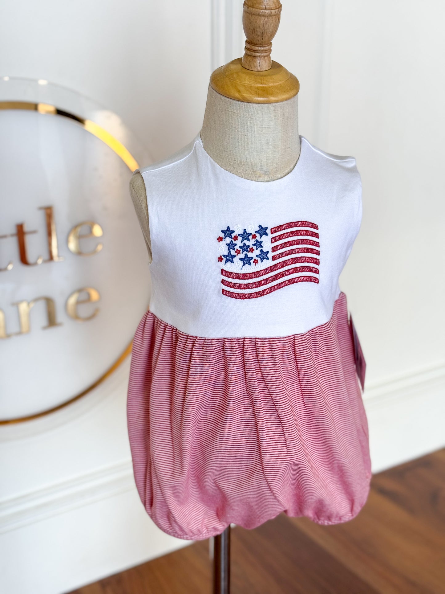 Boy's Flag Knit Bubble