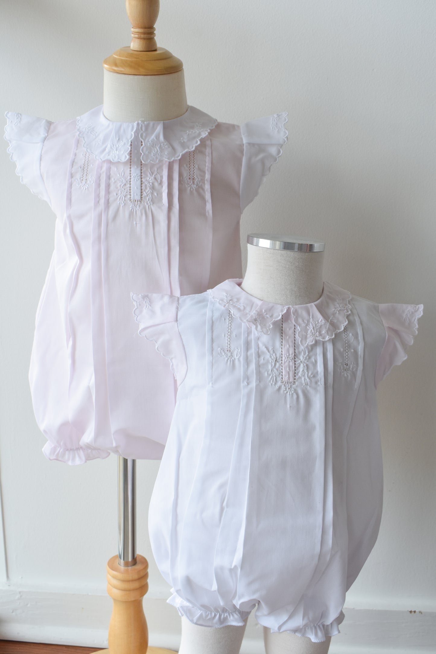 Vintage Fly Sleeve Bubble-Pink/White Trim