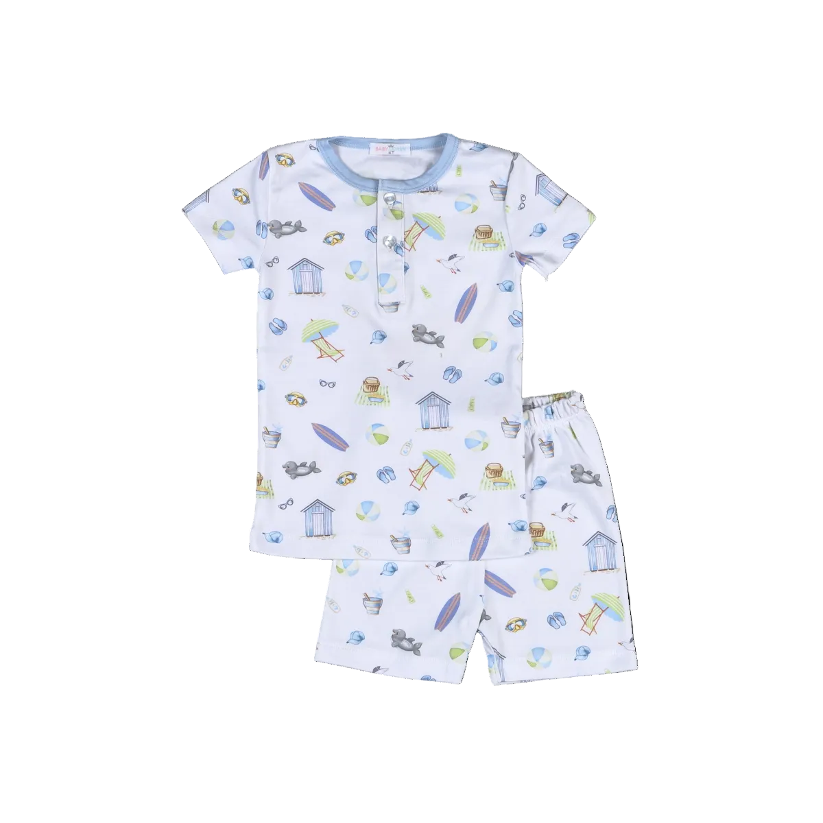 Sandy Blue Toes-Boy’s PJ Short Set