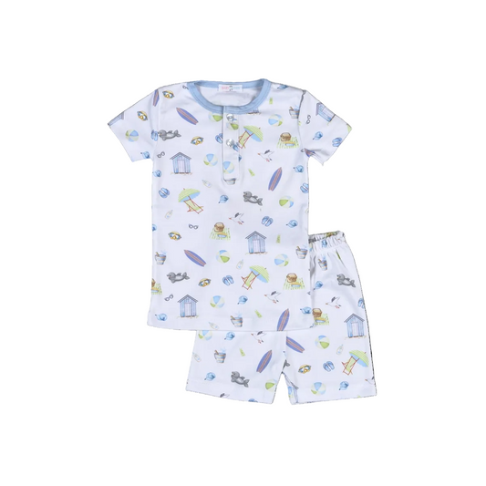 Sandy Blue Toes-Boy’s PJ Short Set
