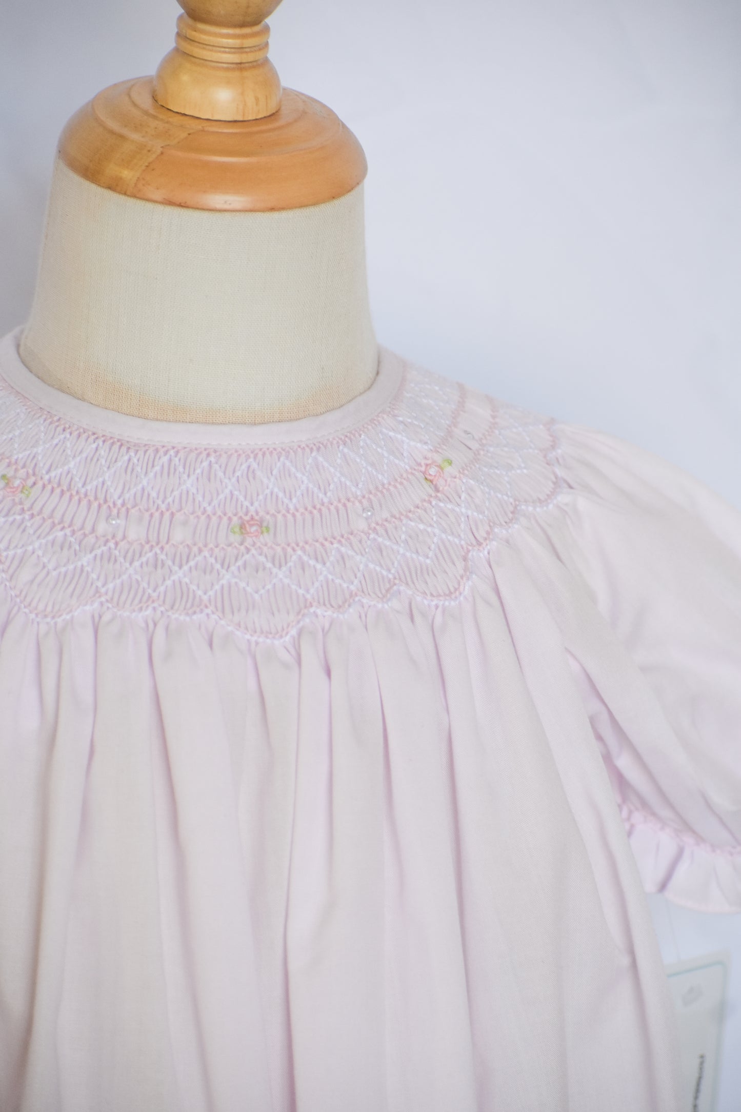 Rosebud Smocked Heirloom Dress