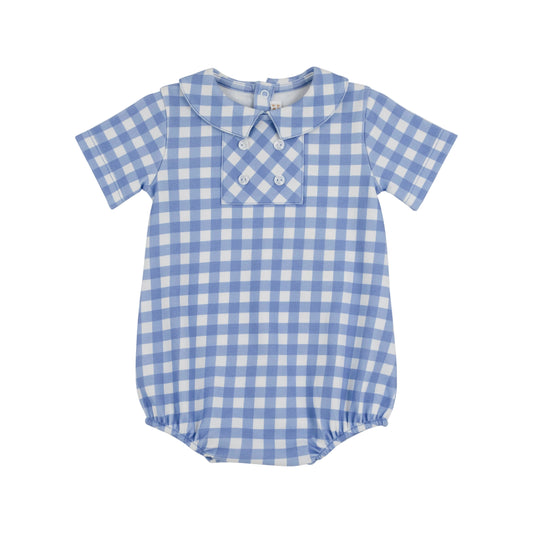 Benny Bubble-Park City Periwinkle Gingham