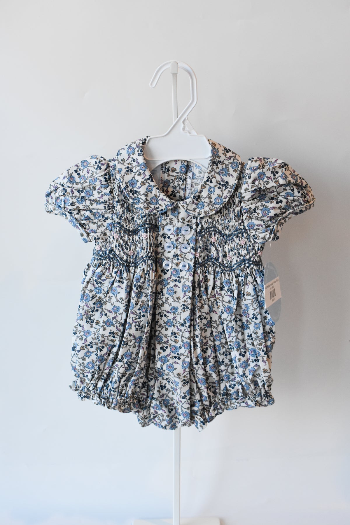 Smocked Bridget Bubble-Wisteria Floral