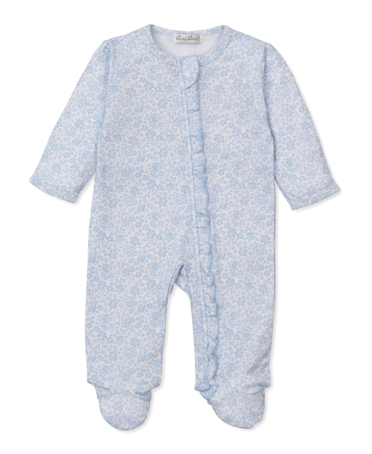Country Gardens Ruffled Zipper Footie