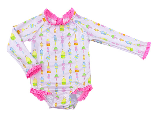 Leighton One Piece Rash Guard-'Reel' Fun!