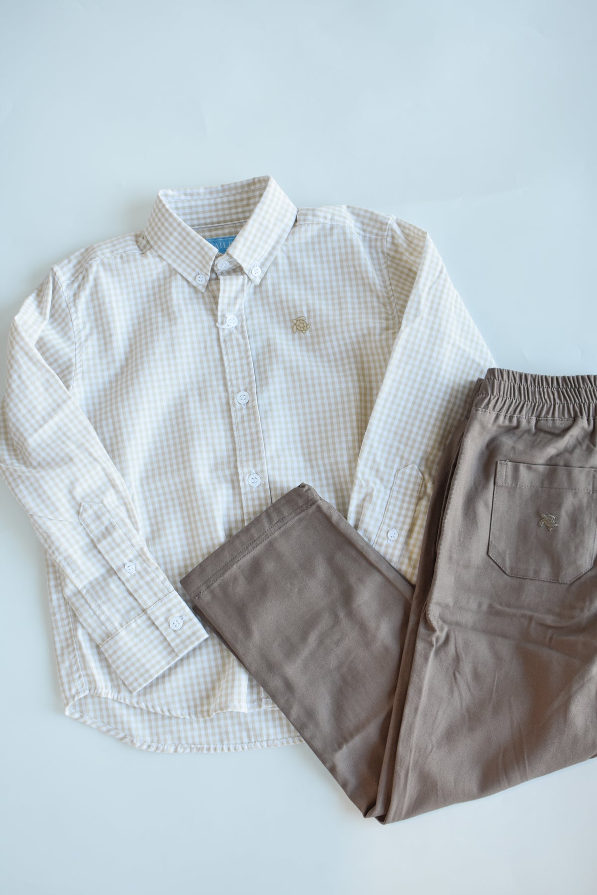 Charlie Pull On Pants-Putty Brown Twill