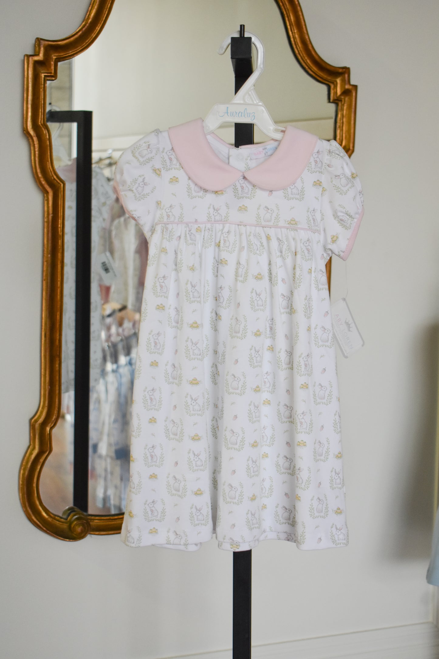 Hop Into Spring-Pink Pima Dress