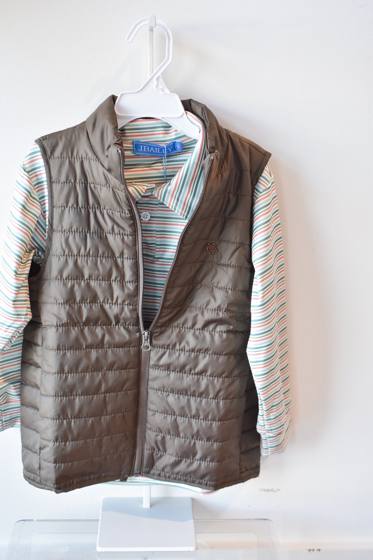 Quilted Performance Vest-Chestnut