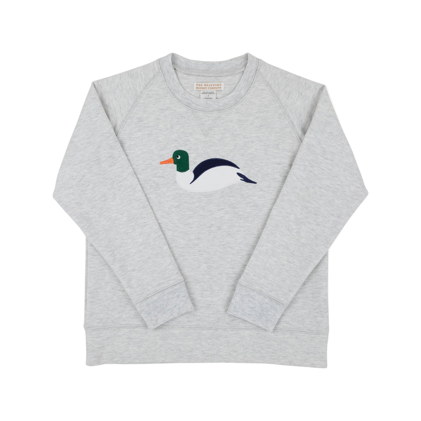 Cassidy Comfy Crewneck-Heathered Grey/Duck