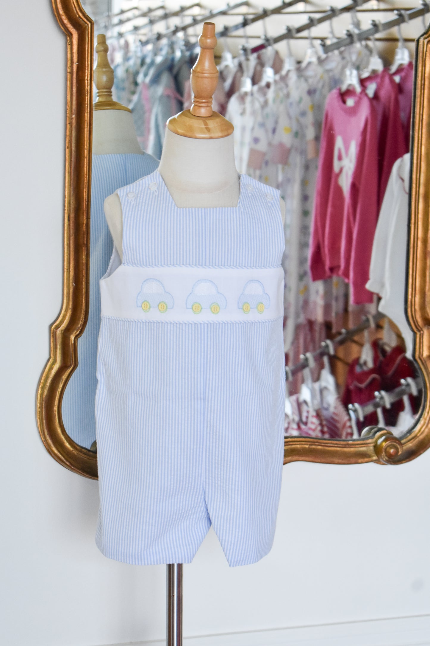 Little Lanes-Blue Seersucker Jon Jon